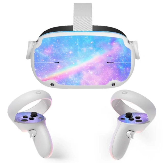 Protective Cover Game Console Skin Sticker For Oculus Quest2 VR Glasses Helmets Joysticks Sticker