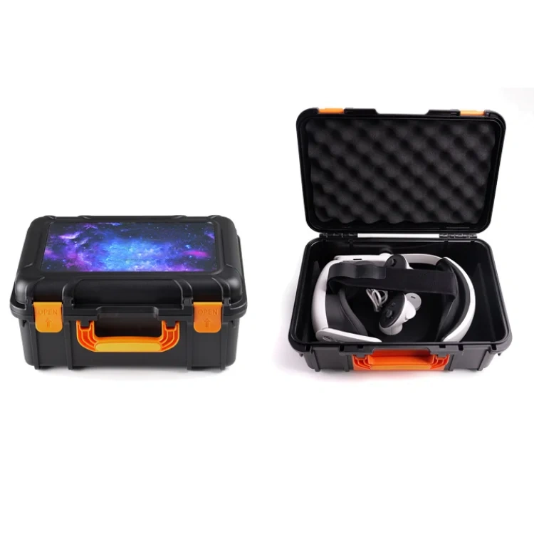 Carrying Storage Case Box for Meta Quest2/3/3S VR Head Strap Controller Portable Hard Protective Case Travel Bag