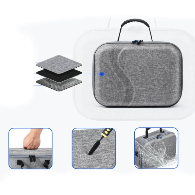 VR Headset Travel Carrying Case Protective Bag Hard Storage Box for Meta Quest3 Carrying Case