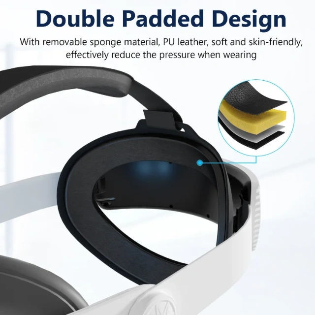 For VR Glasses Accessories Adjustable Headband For Meta Quest3 Head Strap Portable Replacement Headband
