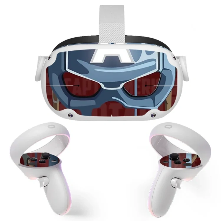 Protective Cover Game Console Skin Sticker For Oculus Quest2 VR Glasses Helmets Joysticks Sticker