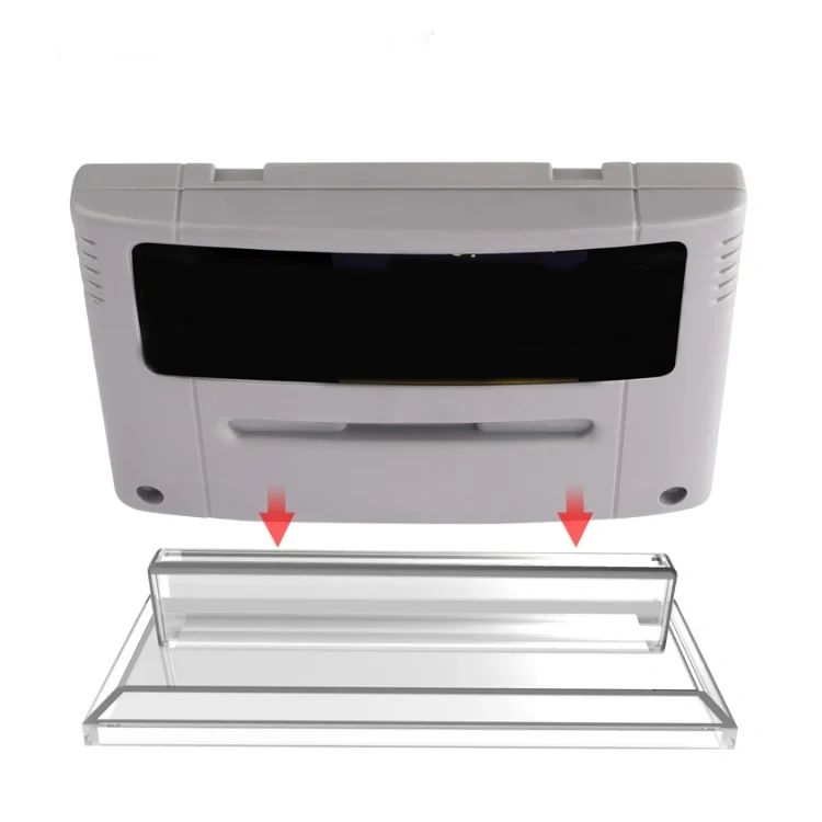 Acrylic Transparent Stand for Nintendo SNES Game Card Display Holder for SFC Game Card Display Stand