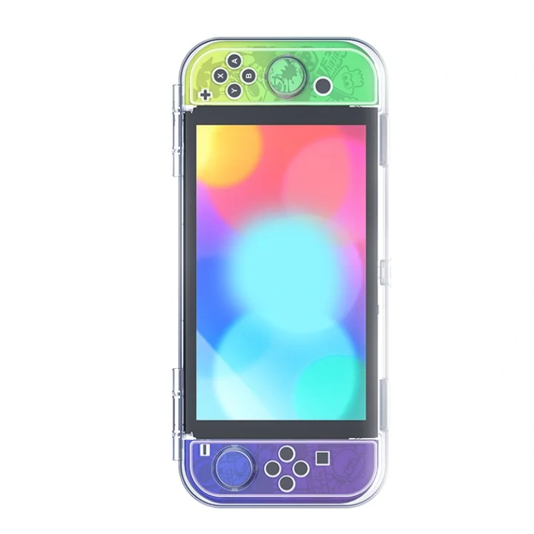 Transparent Full Shell Integrated Hard Cover with Card Slot Protective Case for Nintendo Switch/Oled Protection Shell Case