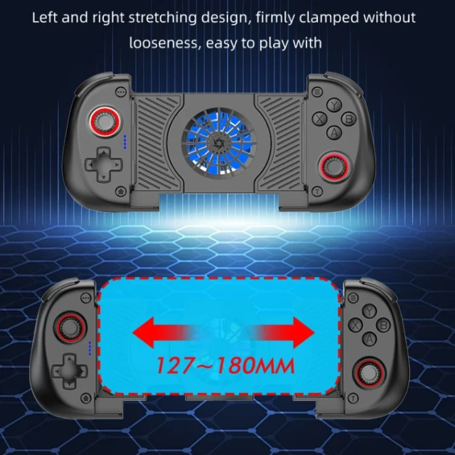 X3 Controller with RGB Light & Cooling Fan Wireless Gamepad for Nintendo Switch/Android/IOS/PC Game Controller