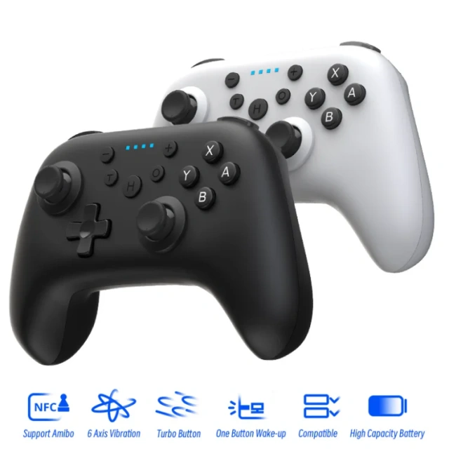 High quality wireless game controller For Nintendo Switch/Lite/OLED NFC controller with six axis wake-up