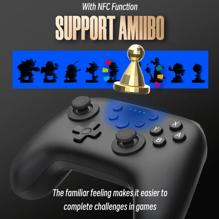 High quality wireless game controller For Nintendo Switch/Lite/OLED NFC controller with six axis wake-up