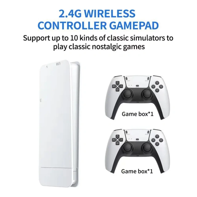 M15 Game Box Game Stick HD 4K Arcade Video Game Consoles with 2 Controller to TV Supports CPS1/Mame/CPS 40,000+ Game Player