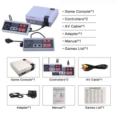 Mini TV Video Game Built in 8-Bit 620 Classic Games Console Handheld Player AV Output Children Video Gaming Consoles Retro Toys