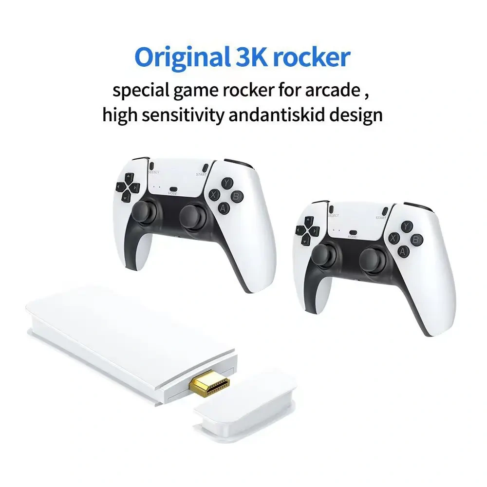 M15 Game Box Game Stick HD 4K Arcade Video Game Consoles with 2 Controller to TV Supports CPS1/Mame/CPS 40,000+ Game Player