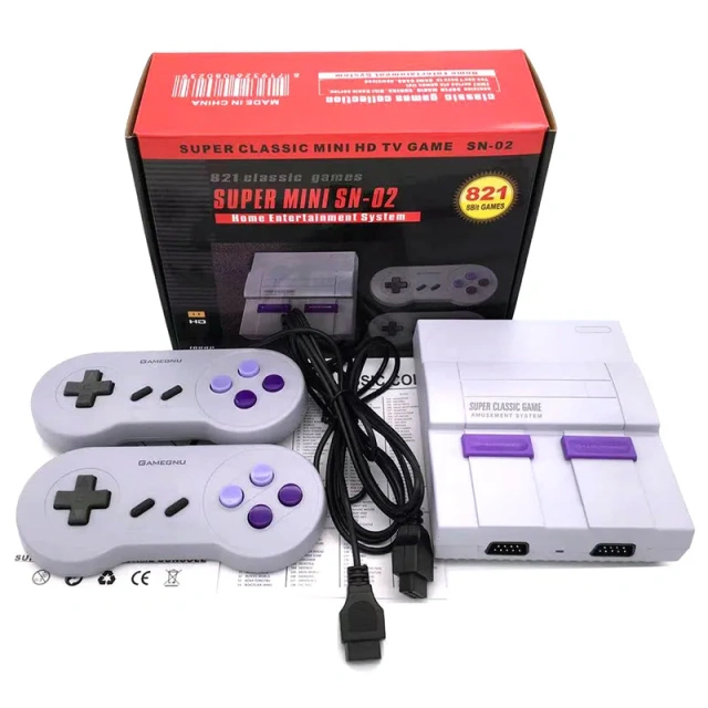 Mini Classic Retro Games 8-bit Built-in 821 Home Video Game Entertainment, HD Video Game Console