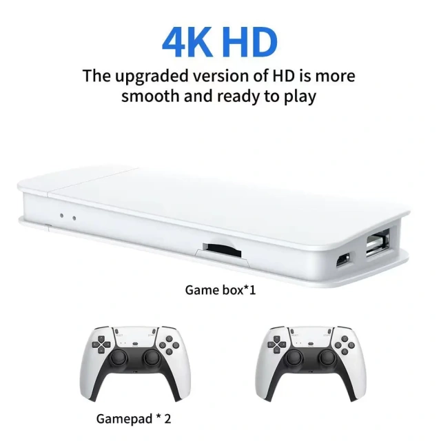 M15 Game Box Game Stick HD 4K Arcade Video Game Consoles with 2 Controller to TV Supports CPS1/Mame/CPS 40,000+ Game Player