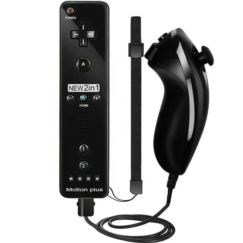 Factory Custom Joysticks Game Controllers Built-In Accelerator 2-In-1 Left and Right Gamepad for Wii controller