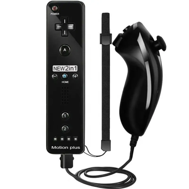Factory Custom Joysticks Game Controllers Built-In Accelerator 2-In-1 Left and Right Gamepad for Wii controller