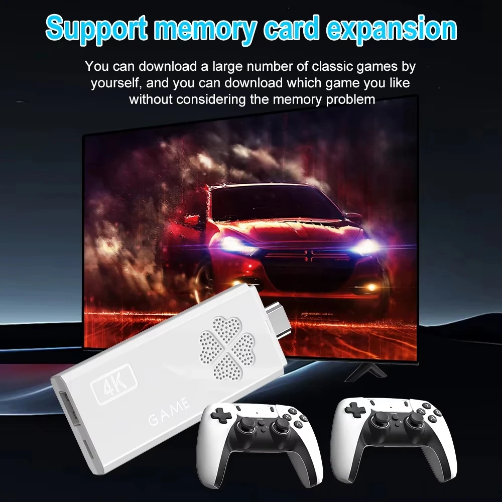 New M8Il Pro 2.4G Wireless Controller HD TV Console PS1 Retro Arcade Two Player Video Games