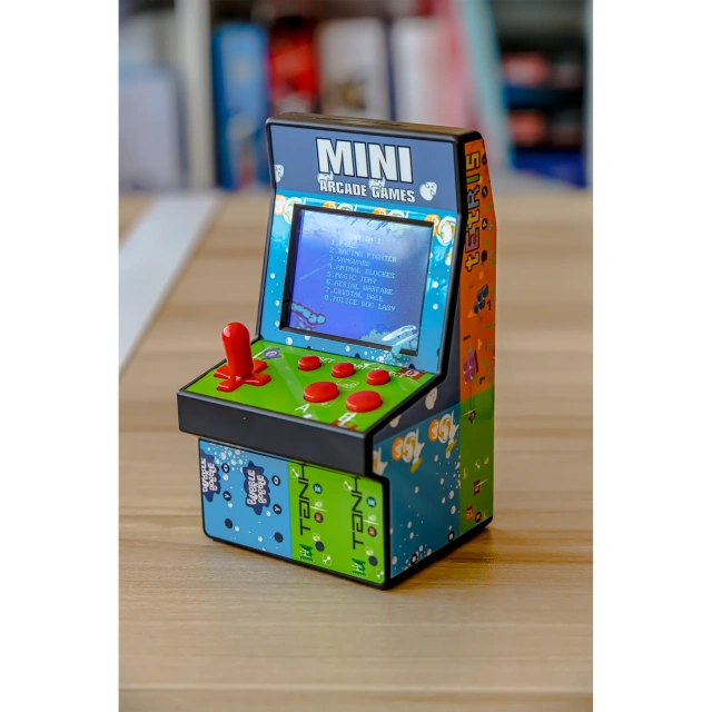 Classic Mini Portable Arcade Joystick Machine Classical Retro Style 200 Video Game Players Built-in Handheld Game Console
