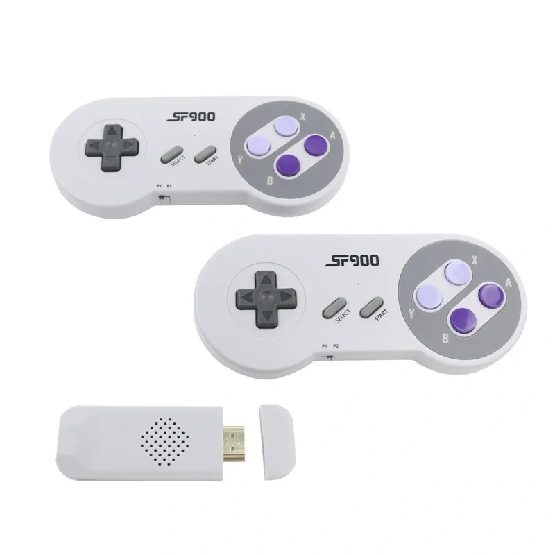 Wholesale SF900 HD Game Stick Wireless Two-Player Built-In 5000 Games SFC Video Game Consoles