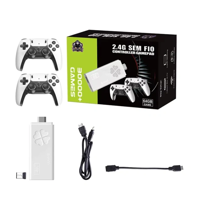 New M8Il Pro 2.4G Wireless Controller HD TV Console PS1 Retro Arcade Two Player Video Games