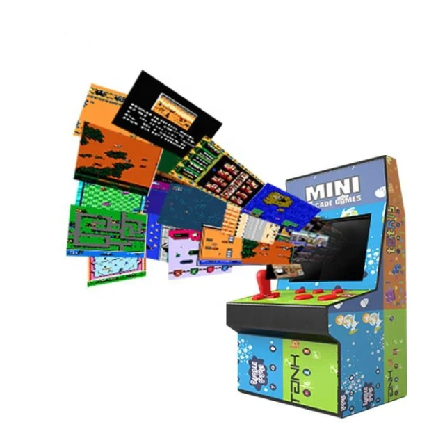 Classic Mini Portable Arcade Joystick Machine Classical Retro Style 200 Video Game Players Built-in Handheld Game Console