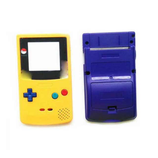 Replacement Parts Screen Screws Rubber Pad Buttons Full Case for GBC Game Console Housing Shell for Gameboy Color Shell