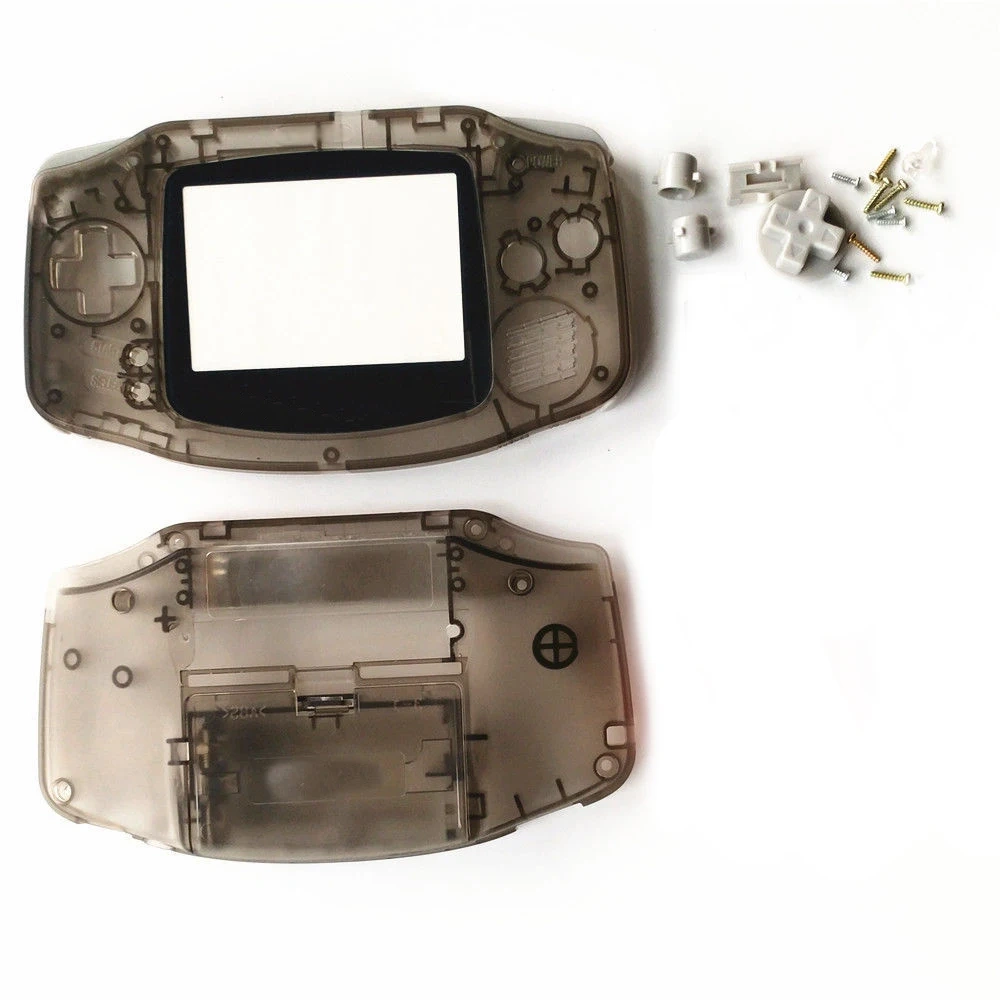 Clear Color Replacement Shell for GBA Game Console Full Games Housing Shell for Gameboy Advance Shell