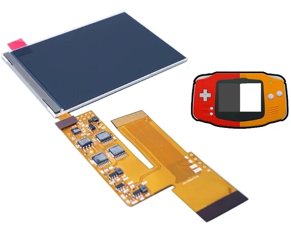 IPS LCD V2 for Gameboy Advance for GBA Console Backlit Screen Kit Replacement