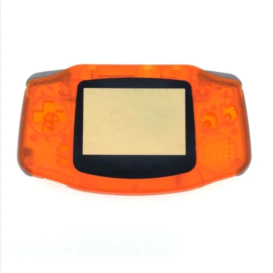 Replacement Full Housing Shell for GBA for Gameboy Advance Case Shells Red/Clear Orange
