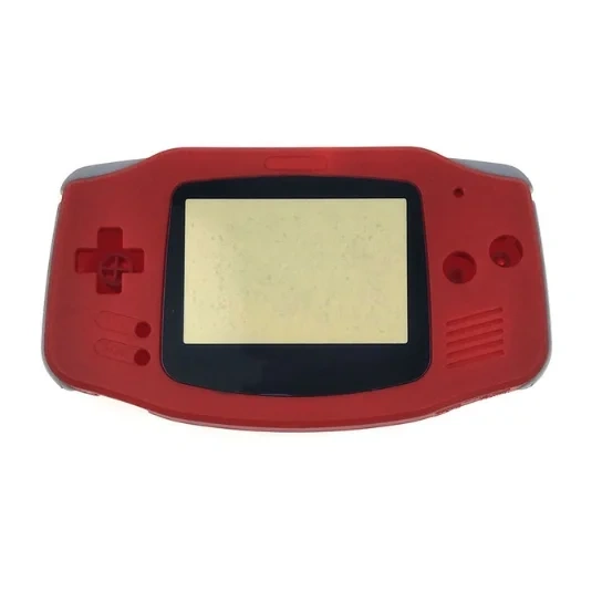 Replacement Full Housing Shell for GBA for Gameboy Advance Case Shells Red/Clear Orange