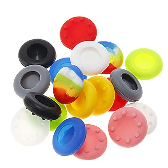 Colorful Silicon Thumb Grip Controller Accessory Analog Thumbstick Cap Protective Cover Skin Replacement Parts for PS5 Xbox One