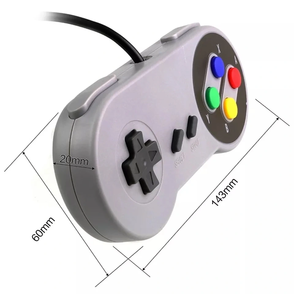 USB Video Game Joystick Accessories Wired Joy Pad Controller Gamepad Joypad for Nintendo SNES Console