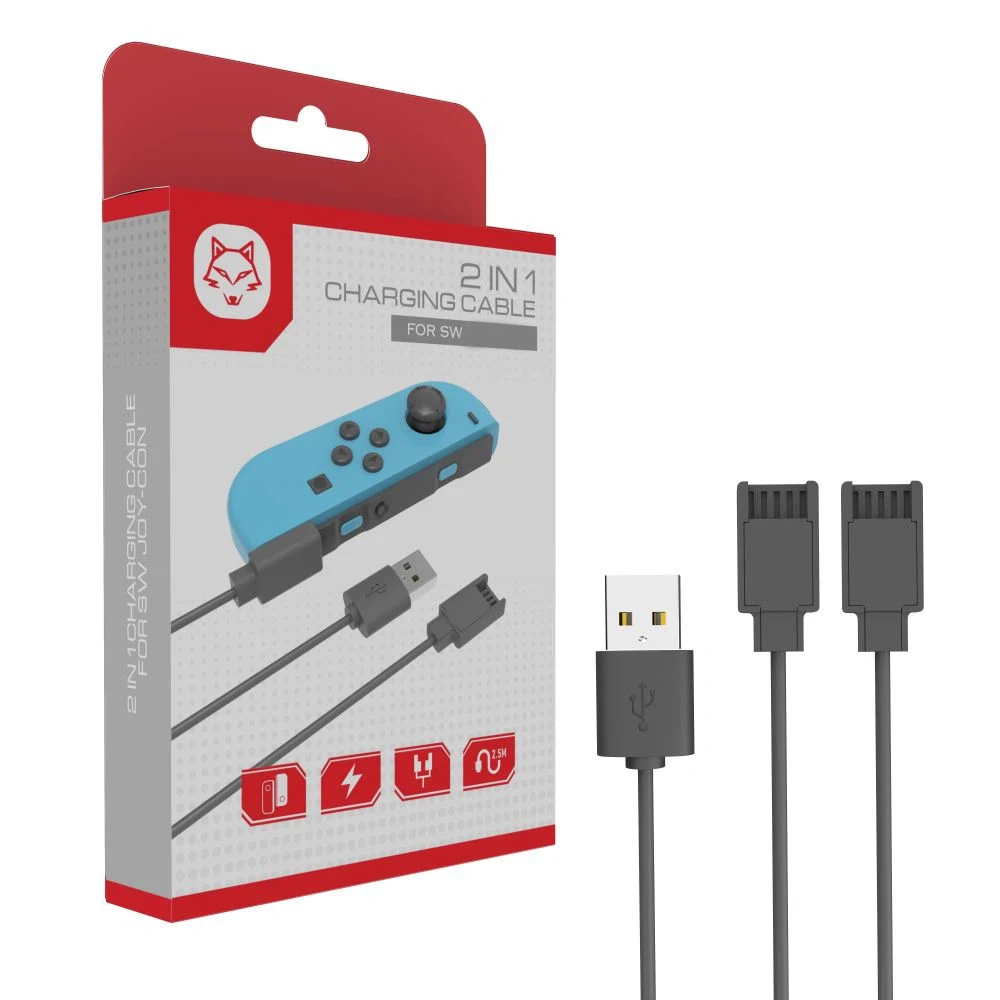 2 in 1 Controller Charging Cable for Switch Joycon Cable for Switch