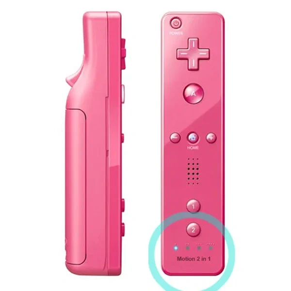 2 in 1 Set Wireless Joystick Remote Controller Gamepad Left Hand Nunchuck With Motion Plus for Nintendo Wii