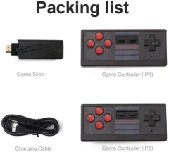 4K HD USB 2.4G Wireless Controller Game Stick Gamepads Retro TV Family Video Player Console 628 Games Handheld Consola for Nes