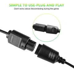 1.8m Controller Extension Cable Black Controller Extension Cord for Nintendo 64 N64 Gamepad