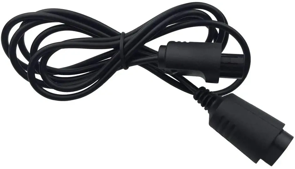 1.8m Controller Extension Cable Black Controller Extension Cord for Nintendo 64 N64 Gamepad