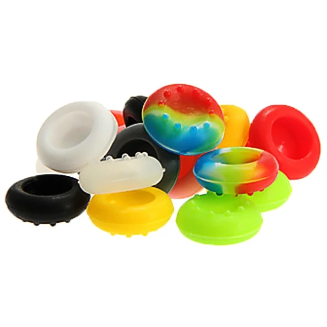 Colorful Silicon Thumb Grip Controller Accessory Analog Thumbstick Cap Protective Cover Skin Replacement Parts for PS5 Xbox One