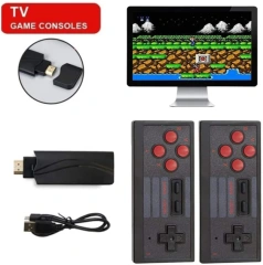 4K HD USB 2.4G Wireless Controller Game Stick Gamepads Retro TV Family Video Player Console 628 Games Handheld Consola for Nes