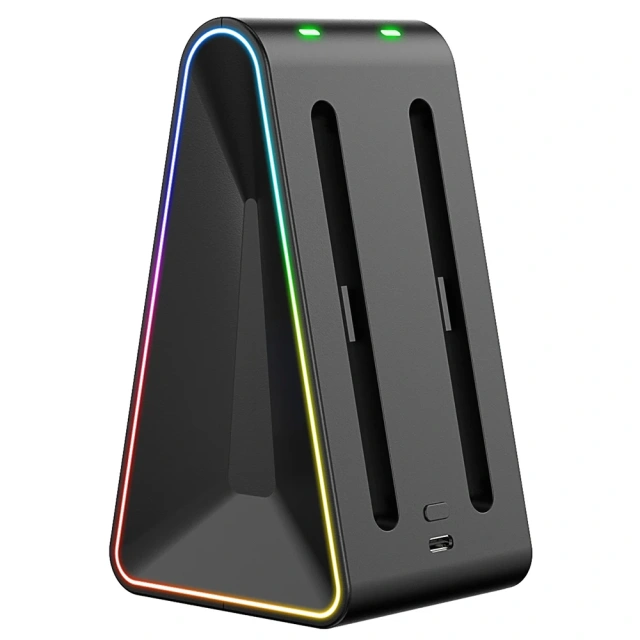 4 in 1 RGB Led Vertical Charging Dock Station Portable Joypad Controller Charger Accessories for Nintendo Switch 2 Joycon