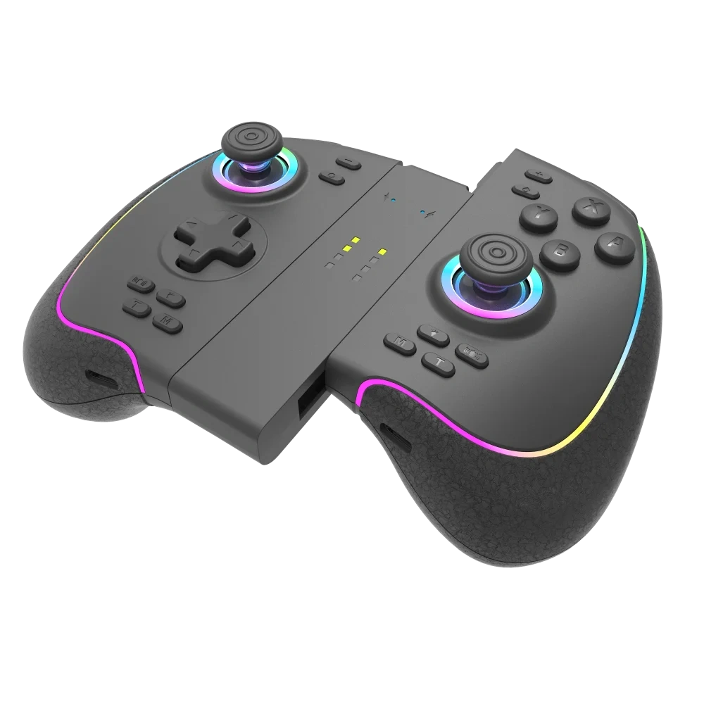 Wireless for Joycon Controller with Soft Rubberized Material, Hall Rocker Non-slip for Switch Pro Controller Gamepad