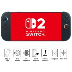 Nintendo Switch 2 Screen Protector HD Clear Tempered Glass Screen Protector Anti-Scratch High Transparency Protective Film