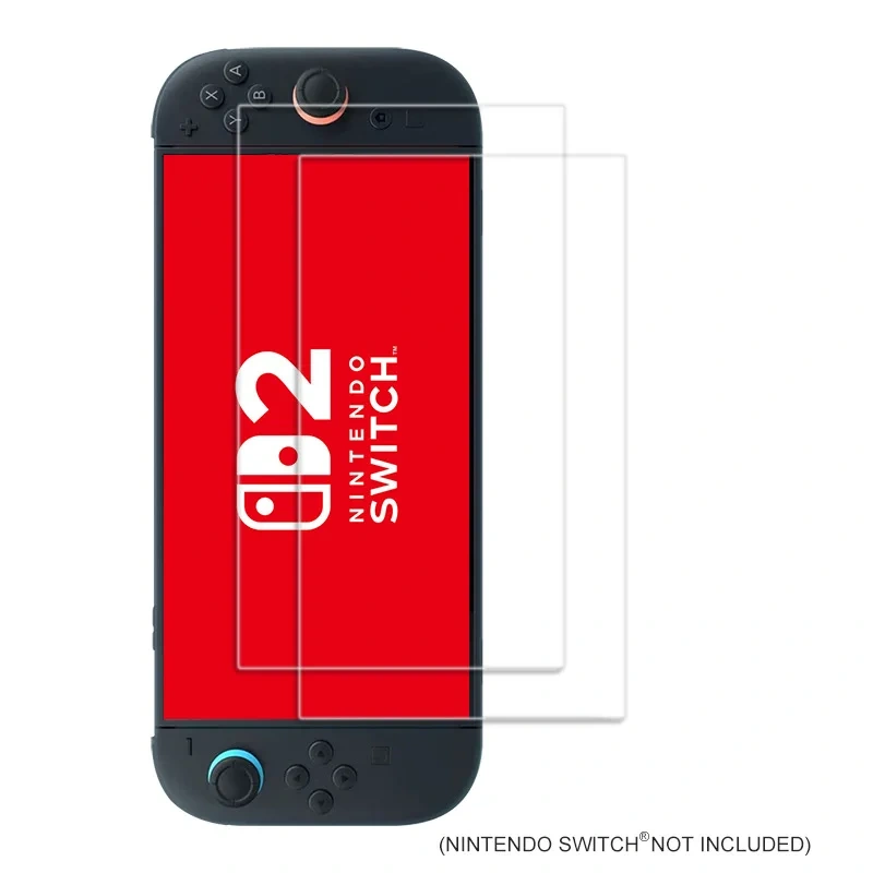 Nintendo Switch 2 Screen Protector HD Clear Tempered Glass Screen Protector Anti-Scratch High Transparency Protective Film