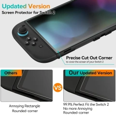 Transparent HD Clear 9H Hardness 3D Radian Screen Protector Anti-Scratch and Anti-Shock For Nintendo Switch 2 screen protector