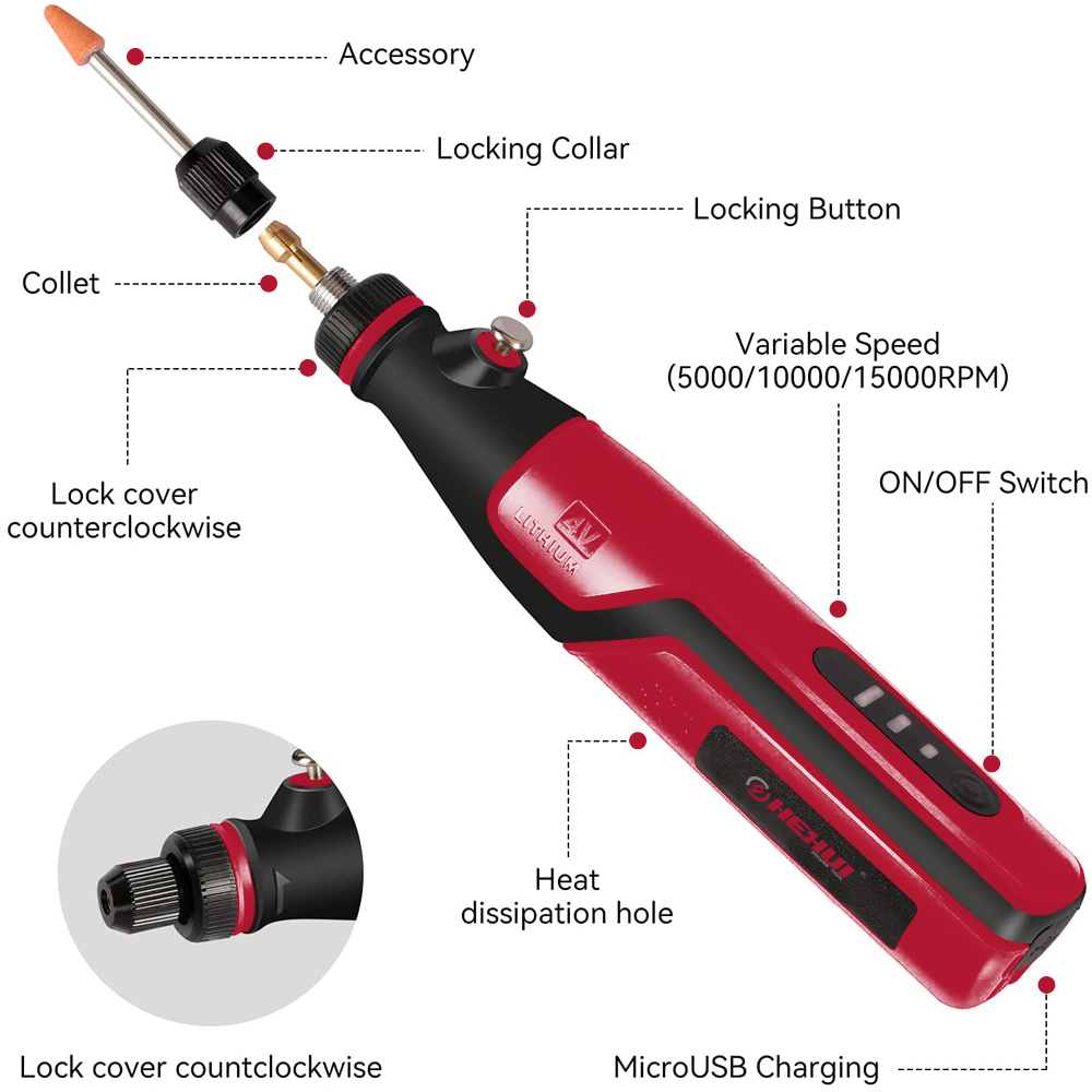 4V Cordless Rotary Tool