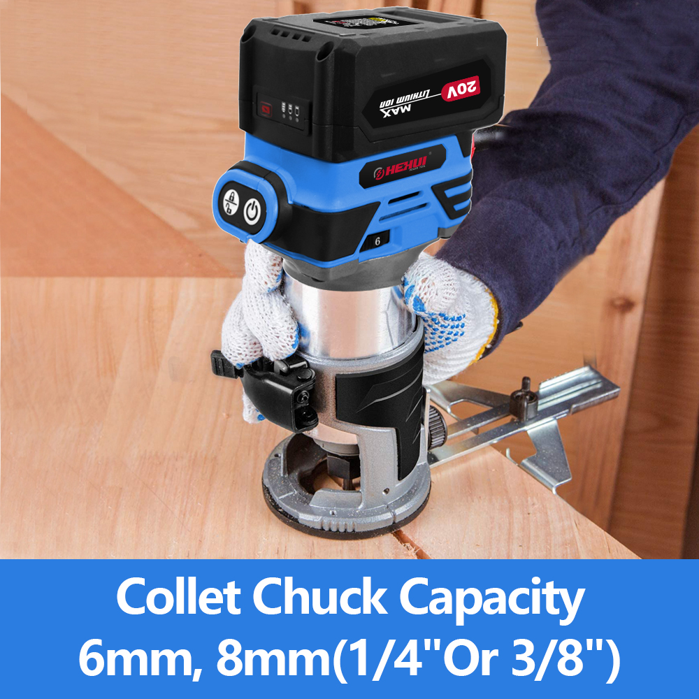 Brushless Cordless Router(Blue)