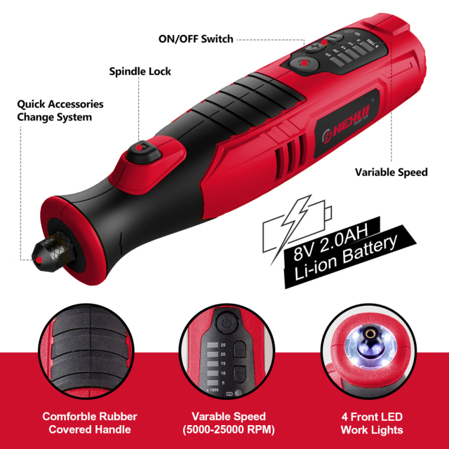 110 pc. 8V Rotary Tool Kit