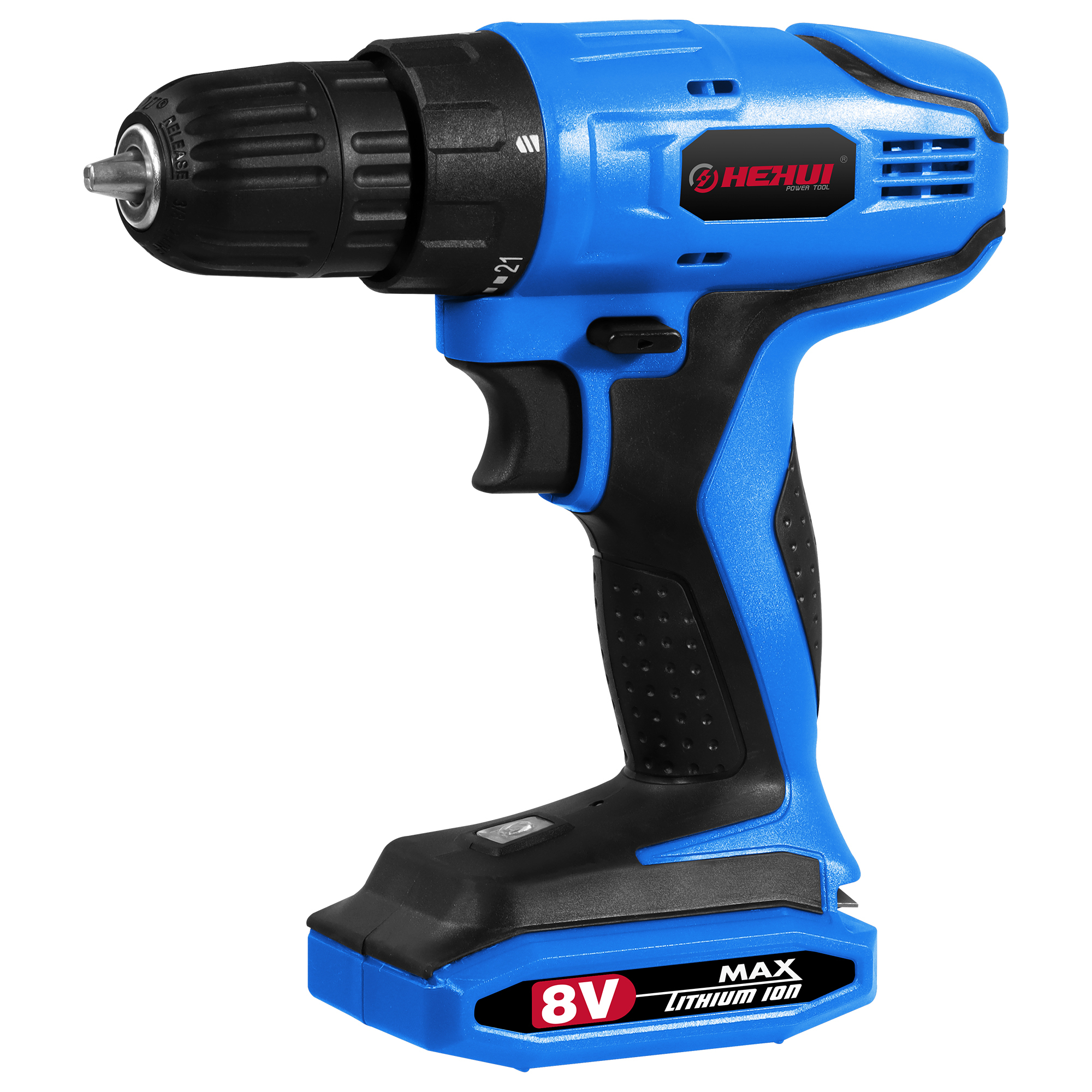 HEHUI 8V Max Cordless Drill 3/8 Inch Lightweight Battery Powered 550RPM Electric Wireless Handheld Drills