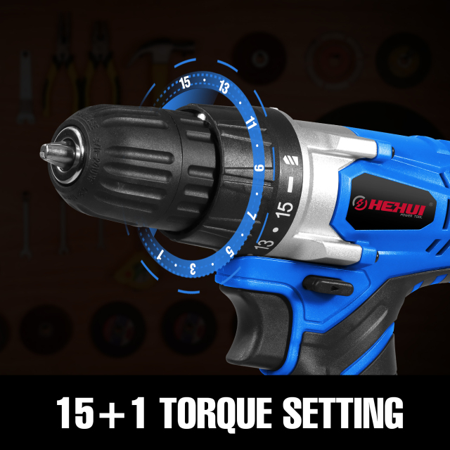 HEHUI 8V Max Cordless Drill 3/8 Inch Lightweight Battery Powered 550RPM 10Nm Electric Wireless Handheld Drills