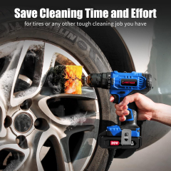 HEHUI 20V Cordless Drill Driver 3/8" Variable Speed 1250RPM Battery Rechargeable Handheld Wireless Electric Drills