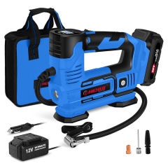 HEHUI Portable Cordless Tire Inflator Air Compressor 20V Battery Air Pump 150PSI Digital Car Auto Inflators