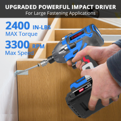 HEHUI 20V Max Brushless Cordless Impact Driver 1/4 Inch 270N.m Compact Handheld Variable Speed Wireless Drivers