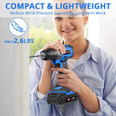 HEHUI 20V Cordless Drill 3/8 inch Keyless Chuck Wireless Compact Lightweight Electric Drills Power Drill Kit